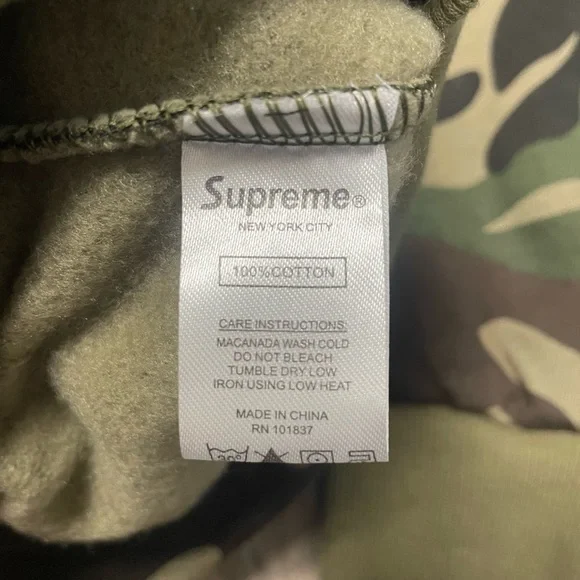 Supreme Camo Hoodie